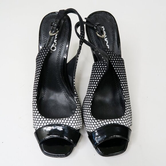 Vintage Y2K Bongo Polka Dot Slingback Pumps - Picture 6 of 15